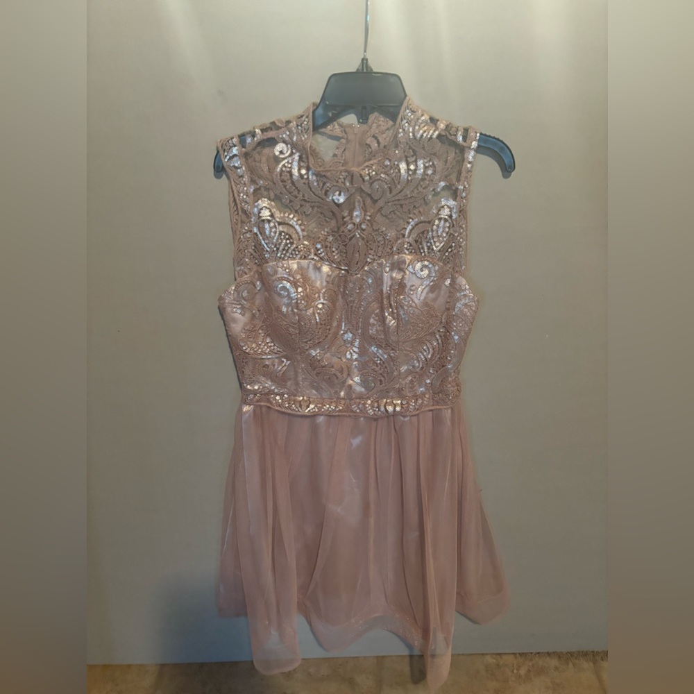 Rose Gold Prom Dress